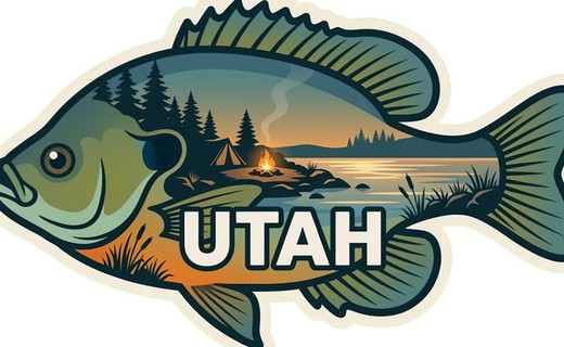 Bluegill sticker artwork